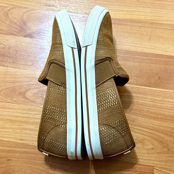 Lauren Ralph Lauren Womens Jinny Slip-On Shoes 6.5B Honey Brown Woven Upper - Picture 8 of 12